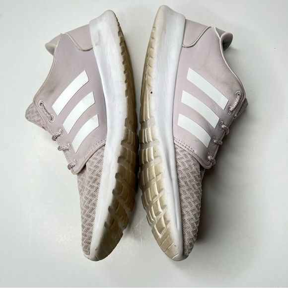 Adidas Women's QT Racer Pink Lavender Memory Foam Running Shoes Size 9.5 - Picture 5 of 8